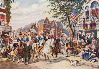 Washingtons Einzug in New York von European School