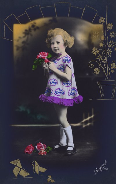 Junges Mädchen mit Rosen von European School