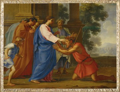 Christus heilt den Blindgeborenen von Eustache Le Sueur