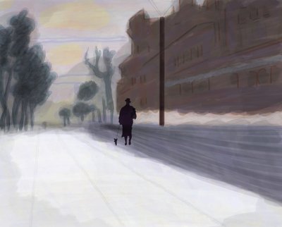Prospect Park, Westen nach Schnee von Evan Sklar