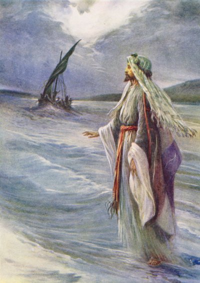 Jesus geht auf dem Meer von Evelyn Stuart Hardy