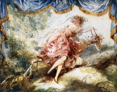 Französisches Mädchen von Everett Shinn