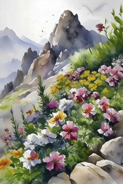 Berggipfelblumen von F. Abderrahim