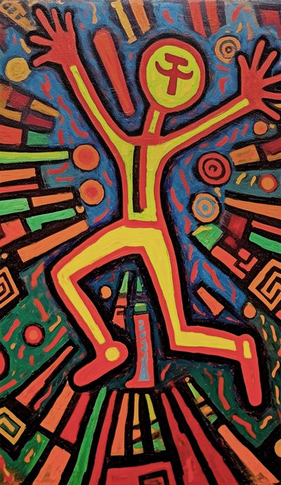 Naive figurative Malerei von F. Abderrahim