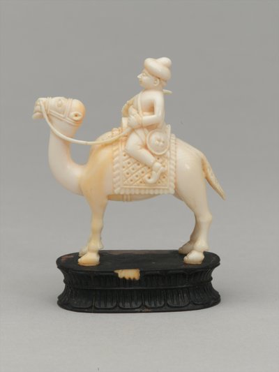 Schwarzer Springer, Schachfigur, Indien, um 1820 von F. Ernest Jackson