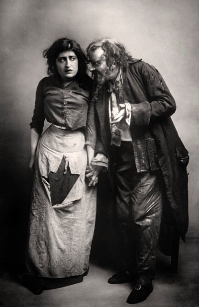 Constance Collier 1878-1955 und Herbert Beerbohm Tree 1853-1917, englische Schauspieler, 1906 von F. W. Burford