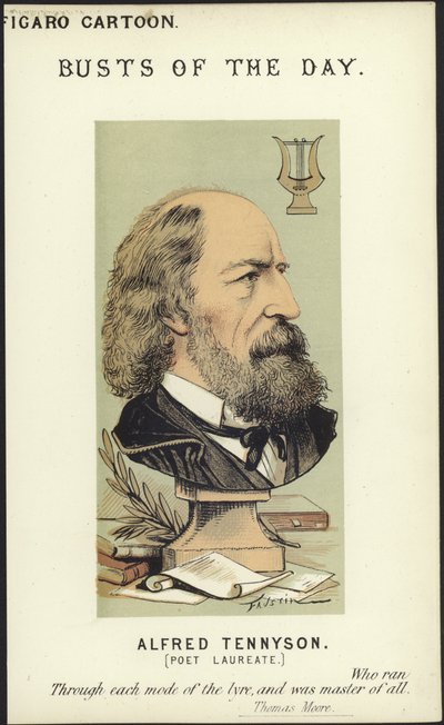 Karikatur von Alfred Tennyson von Faustin