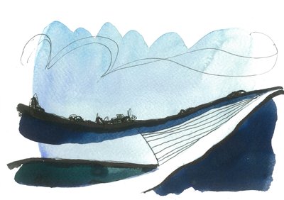 Walförmige Hügel von Faye Bridgwater