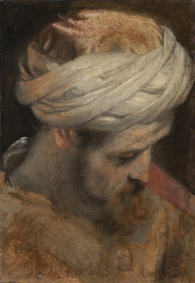 Der Kopf eines Priesters, Studie für Die Beschneidung von Federico Barocci