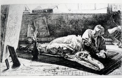 Kartäuser oder In der Kartause von Pavia von Federico Faruffini