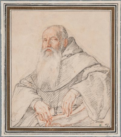 Porträt eines bärtigen Mönchs von Federico Zuccaro