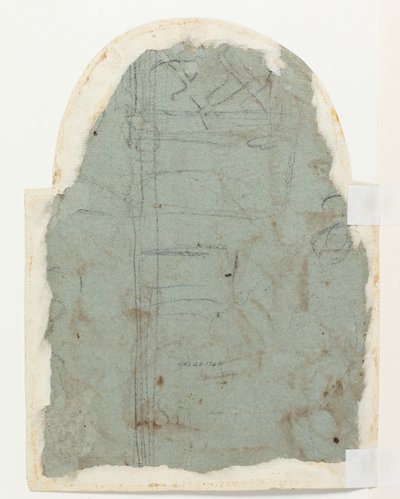 Skizze zur Architektur(?) von Federico Zuccaro