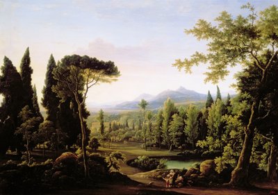 Ansicht der Villa Hadriana bei Rom von Fedor Mikhailovich Matveev