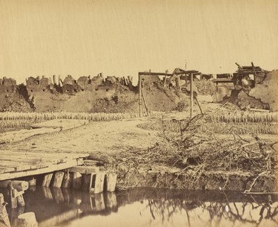 Außenansicht des Nordforts mit englischem Eingang, 21. August 1860 von Felice Beato
