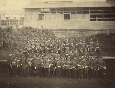 Gruppenporträt des Royal Marine Battalion von Felice Beato
