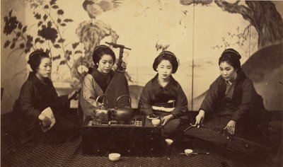 Japanische Musikparty von Felice Beato