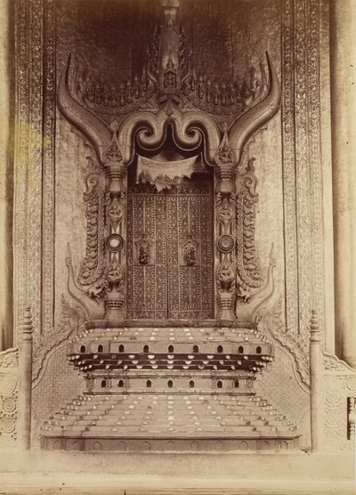 Thronsaal von König Thibaw Min - Mandalay von Felice Beato