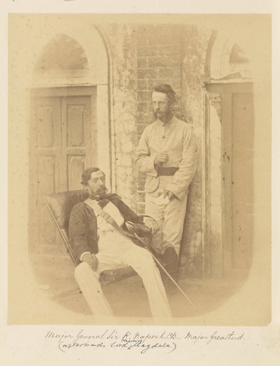 Generalmajor Sir R. Napier, K.C.B., und Major Greatherd von Felice Beato