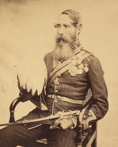 Porträt von Brigadegeneral Sir Charles Van Straubenzee von Felice Beato