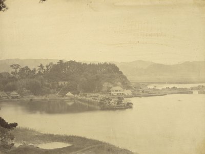 Teehaus in Kanazawa, Hirakata-Bucht von Kyurantei von Felice Beato