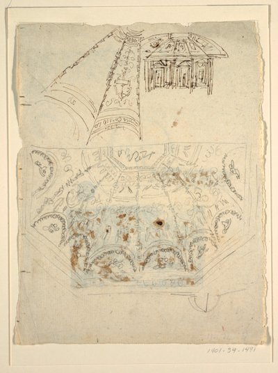 Studie für die Sala di Apollo, Palazzo Milzetti, Faenza von Felice Giani