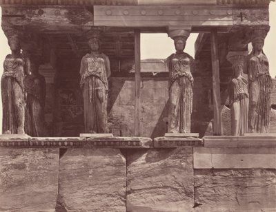 Karyatiden des Erechtheion-Tempels - Athen von Félix Bonfils