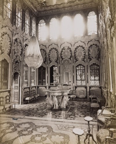 Innenraum eines Hauses in Damaskus von Félix Bonfils