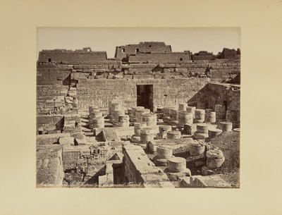 Médinet-Abou. Hypostylhalle des großen Tempels (Ägypten) von Félix Bonfils
