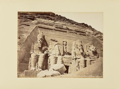 Nubien. Tempel von Abu Simbel, Ägypten von Félix Bonfils
