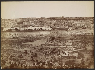 Panorama von Jerusalem von Félix Bonfils