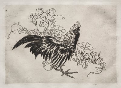 Tafelservice Rousseau-Service: Hahn und Morgenruhm Nr. 25, 1866 von Felix Bracquemond