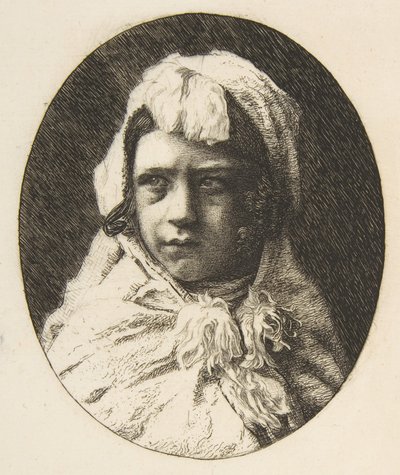 Porträt von Henri Houssaye als Kind, 1855-60 von Felix Bracquemond