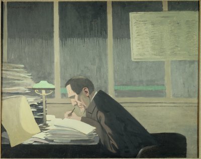 Porträt von Felix Feneon von Felix Edouard Vallotton