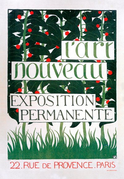 Plakat für die Galerie L