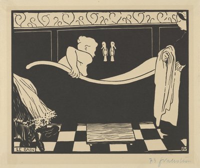 Das Bad (Le Bain), 1894 von Felix Edouard Vallotton