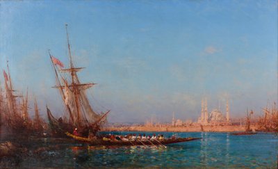Blick auf Istanbul, zweite Hälfte des 19. Jahrhunderts von Félix Ziem