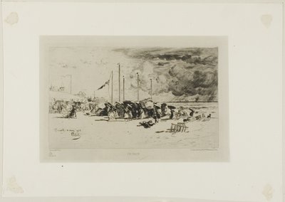 Ein Sturm in Trouville von Felix Hilaire Buhot