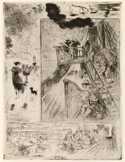 Die Überquerung, 1879-1885 von Felix Hilaire Buhot