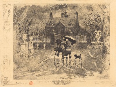 Die Nachbarn auf dem Land von Felix Hilaire Buhot