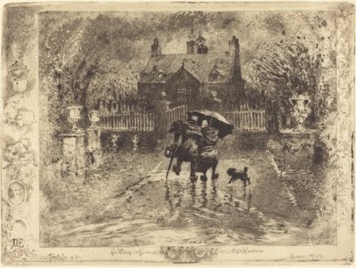 Landnachbarn, 1879-1880 von Felix Hilaire Buhot