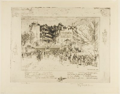 Der Place des Martyrs und die Jailhouse Tavern von Felix Hilaire Buhot