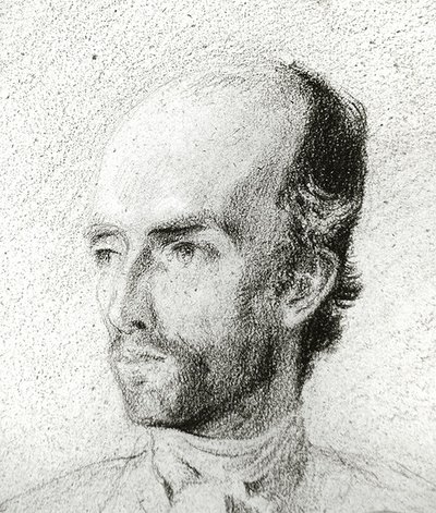 Porträt eines Mannes, ca. 1845 von Félix Ziem