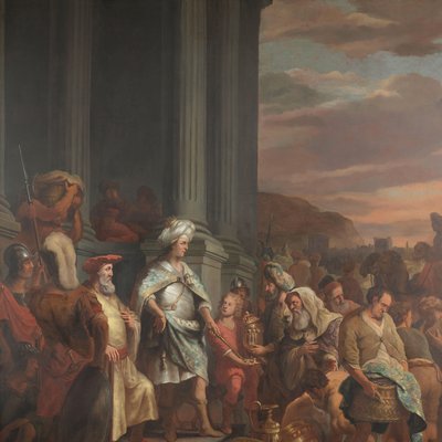 König Kyros übergibt den aus dem Tempel von Jerusalem geraubten Schatz von Ferdinand Bol