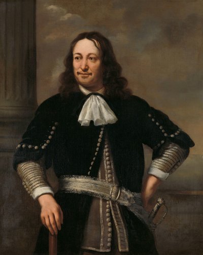 Porträt eines Marineoffiziers, wahrscheinlich Vizeadmiral Aert van Nes (1626-1693) von Ferdinand Bol