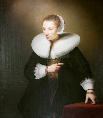 Porträt einer unbekannten Frau von Ferdinand Bol