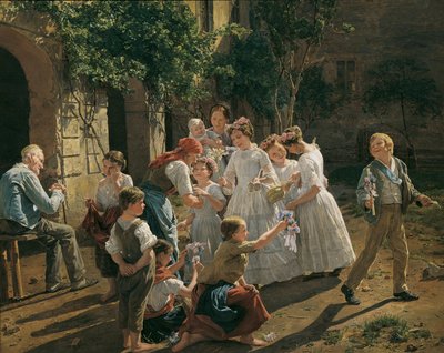 Der Morgen des Fronleichnamsfestes von Ferdinand Georg Waldmuller
