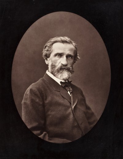 Giuseppe Verdi italienischer Komponist, 1813-1901, um 1872 von Ferdinand J. Mulnier