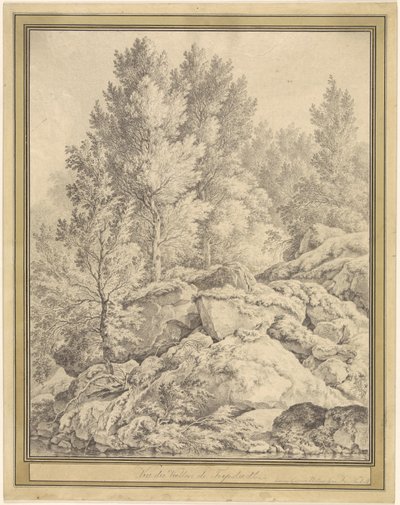 Blick auf das Tal von Trippstadt in der Pfalz von Ferdinand Kobell