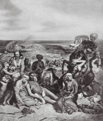 Die Massaker von Chios von Ferdinand Victor Eugene (after) Delacroix