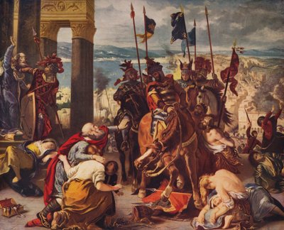 Einzug der Kreuzritter in Konstantinopel von Ferdinand Victor Eugene Delacroix